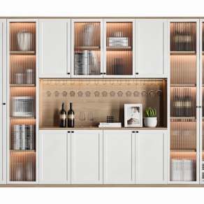 北欧酒柜3D模型下载